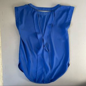 Bright Blue Open Back Shirt by Love21